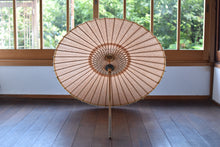 画像をギャラリービューアに読み込む, 日傘【二重張 透かし文様「七宝梅紋」×柿渋】