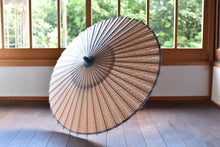 画像をギャラリービューアに読み込む, 日傘【二重張 透かし文様「麻の葉」×柿渋】(水色) - 和傘CASA