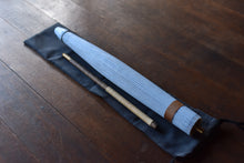 画像をギャラリービューアに読み込む, 日傘【二重張 透かし文様「麻の葉」×柿渋】(水色) - 和傘CASA