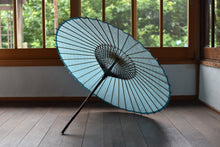 画像をギャラリービューアに読み込む, 日傘【二重張 浅葱色×透かし文様紙】
