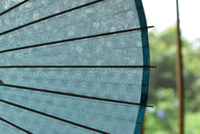 画像をギャラリービューアに読み込む, 日傘【二重張 浅葱色×透かし文様紙】