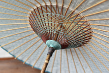 画像をギャラリービューアに読み込む, 日傘【二重張 浅葱色×透かし文様紙】