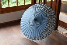 画像をギャラリービューアに読み込む, 日傘【月奴 水色×白花青】