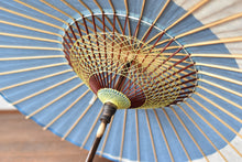 画像をギャラリービューアに読み込む, 日傘【月奴 水色×白花青】