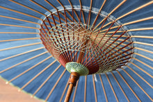 画像をギャラリービューアに読み込む, 日傘【藍段染め(水平)】