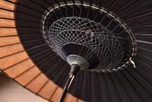 画像をギャラリービューアに読み込む, 日傘【月奴 黒×柿渋】