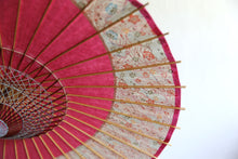 画像をギャラリービューアに読み込む, 日傘【月奴 ピンク×花柄】 - 和傘CASA