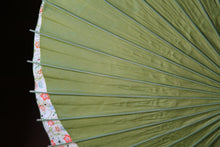 画像をギャラリービューアに読み込む, 日傘【月奴 鶯×花柄】