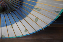 画像をギャラリービューアに読み込む, 日傘【月奴 水色×藍の葉】