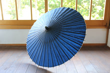 画像をギャラリービューアに読み込む, 日傘【二重張 紺×渦まき】 (小骨黒)
