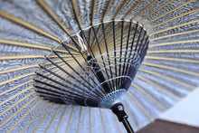 画像をギャラリービューアに読み込む, 日傘【二重張 紺×渦まき】 (小骨黒)