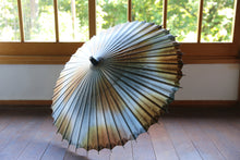 画像をギャラリービューアに読み込む, 日傘【網代 かすみ染め ブルーブラウン】(ココアブラウン)(女竹)