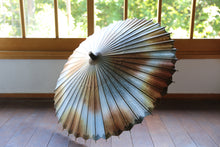 画像をギャラリービューアに読み込む, 日傘【網代 かすみ染め ブルーブラウン】(ブラウン)(女竹)