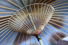 画像をギャラリービューアに読み込む, 日傘【網代 かすみ染め ブルーブラウン】(ブラウン)(女竹)