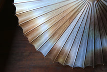 画像をギャラリービューアに読み込む, 日傘【網代 かすみ染め ブルーブラウン】(ブラウン)(女竹)