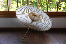 画像をギャラリービューアに読み込む, 日傘【網代二重張 刷毛染 柿渋】(女竹)