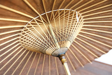 画像をギャラリービューアに読み込む, 日傘【網代 柿渋染(黒柿)】(ブラック)(女竹)