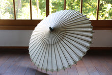 画像をギャラリービューアに読み込む, 日傘【網代二重張 刷毛染 水色】(女竹)