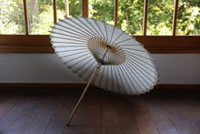 画像をギャラリービューアに読み込む, 日傘【網代二重張 刷毛染 水色】(女竹)