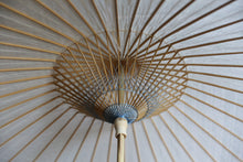 画像をギャラリービューアに読み込む, 日傘【網代二重張 刷毛染 水色】(女竹)