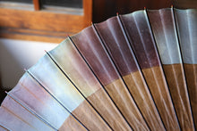 画像をギャラリービューアに読み込む, 蛇の目傘【助六 かすみ染め(ブルーブラウン)×柿渋染(黒柿)】