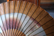 画像をギャラリービューアに読み込む, 蛇の目傘【助六 柿渋染(黒柿)×かすみ染め(ブルーブラウン)】