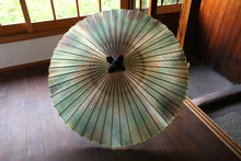 画像をギャラリービューアに読み込む, 蛇の目傘【かすみ染め(グリーン系)】