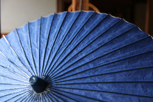 画像をギャラリービューアに読み込む, 日傘【二重張 紺×七宝】 (小骨黒)