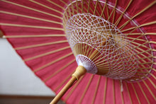 画像をギャラリービューアに読み込む, 日傘【二重張 胡粉×赤】
