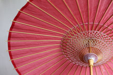 画像をギャラリービューアに読み込む, 日傘【二重張 胡粉×赤】