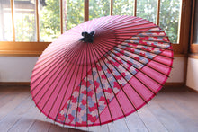 画像をギャラリービューアに読み込む, 蛇の目傘【縞帯 ピンク×あじさい】