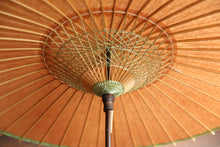 画像をギャラリービューアに読み込む, 日傘【二重張 透かし文様「七宝梅紋」×柿渋】 (グリーン)