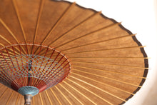 画像をギャラリービューアに読み込む, 日傘【二重張 重ね染め(黒)×柿渋鉄】(ブルー)