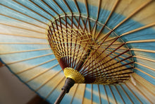 画像をギャラリービューアに読み込む, 日傘【二重張 胡粉×ぼかし染め(ブルーイエロー)】