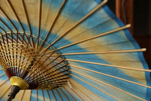 画像をギャラリービューアに読み込む, 日傘【二重張 胡粉×ぼかし染め(ブルーイエロー)】