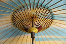 画像をギャラリービューアに読み込む, 日傘【二重張 胡粉×ぼかし染め(ブルーイエロー)】