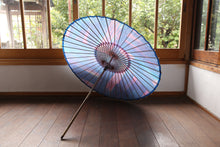 画像をギャラリービューアに読み込む, 日傘【二重張 水色×引き染め ブルーピンク】