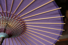 画像をギャラリービューアに読み込む, 日傘【縞帯 ラベンダー×花柄】 - 和傘CASA