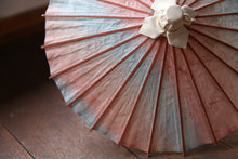 画像をギャラリービューアに読み込む, まめ和傘【雲竜紙(ピンク×ブルー)】