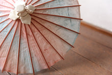 画像をギャラリービューアに読み込む, まめ和傘【雲竜紙(ピンク×ブルー)】