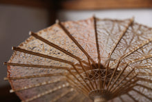 画像をギャラリービューアに読み込む, まめ和傘【落水紙 麻の葉(ベージュ)】