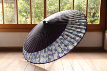 画像をギャラリービューアに読み込む, 蛇の目傘【月奴 紫×あじさい】