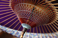 画像をギャラリービューアに読み込む, 蛇の目傘【月奴 紫×あじさい】