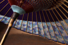 画像をギャラリービューアに読み込む, 蛇の目傘【月奴 紫×あじさい】