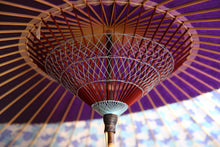 画像をギャラリービューアに読み込む, 蛇の目傘【月奴 紫×あじさい】