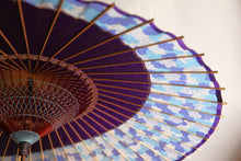 画像をギャラリービューアに読み込む, 蛇の目傘【月奴 紫×あじさい】