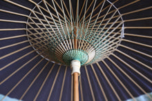 画像をギャラリービューアに読み込む, 日傘【網代軒奴 紫黒×かすみ染め(グリーン)】