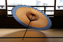 画像をギャラリービューアに読み込む, 蛇の目傘【軒奴 柿渋×空色】