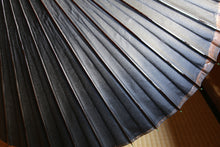 画像をギャラリービューアに読み込む, 蛇の目傘【月奴 黒×柿渋鉄】(ブルー)(竹柄)