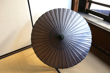 画像をギャラリービューアに読み込む, 日傘【二重張 薄墨×柿渋鉄】(軒緑)